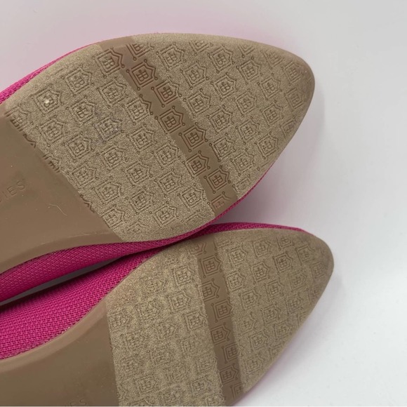 BIRDIES Shoes Blackbird Pointed Flats Slip On Pink & Orange Washable NWT Size 7 - Picture 8 of 11